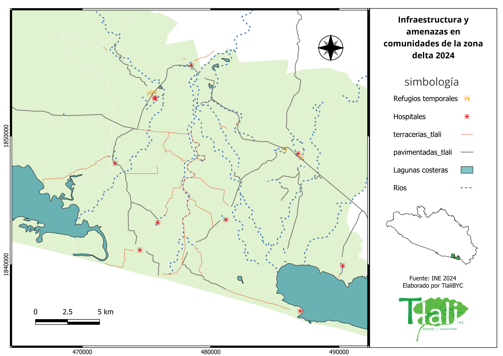 Infraestructura y amenazas en comunidades de la zona delta 2024